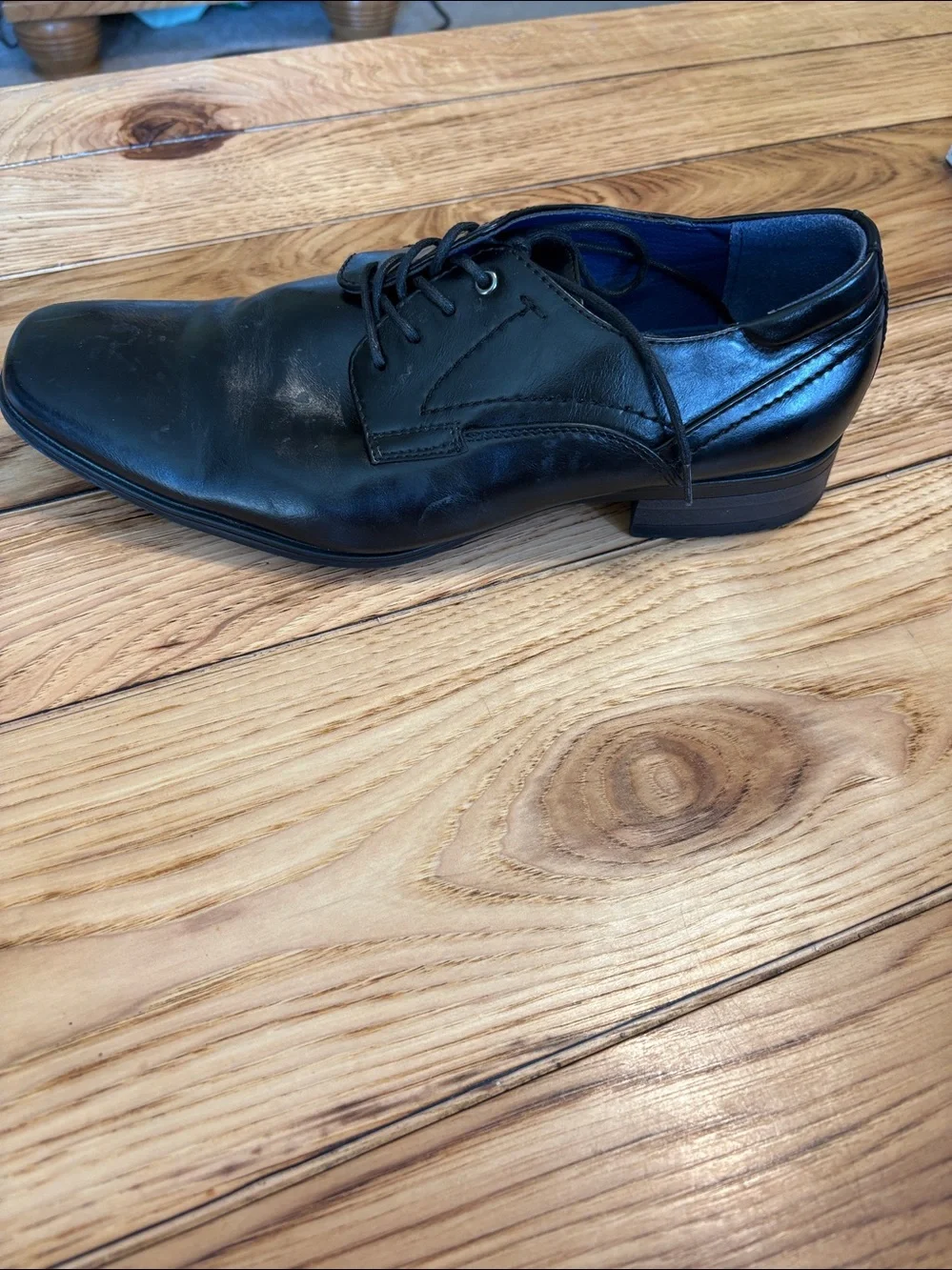Madden Men’s Black Leather Dress Shoes
